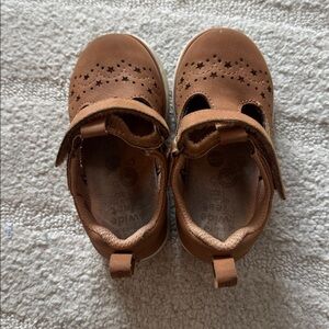 Stride Rite Lacey Toddler Girls Mary Jane Shoes Brown Star Detail Size 7M EU 23